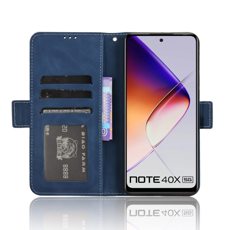 For Infinix Note 40X 5G Skin Feel Calf Texture Card Slots Leather Phone Case