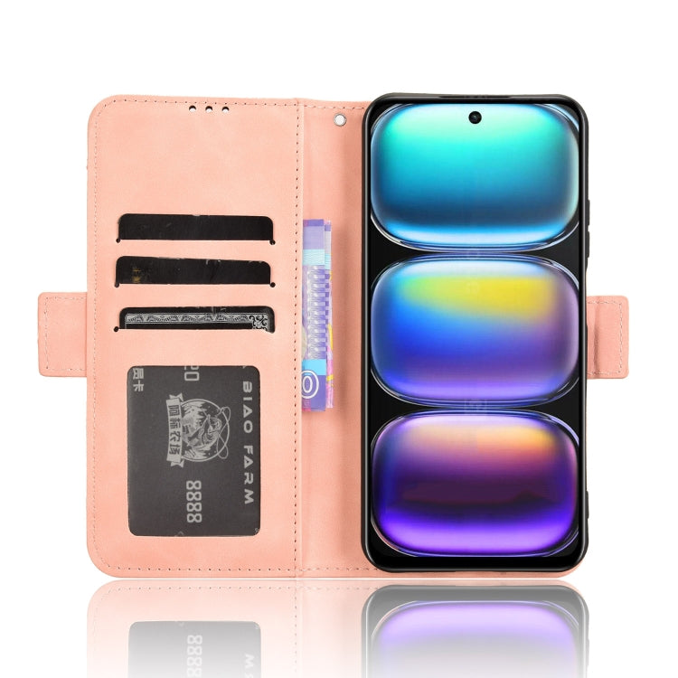 For Infinix Hot 50 4G Skin Feel Calf Texture Card Slots Leather Phone Case