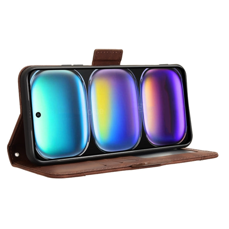 For Infinix Hot 50 4G Skin Feel Calf Texture Card Slots Leather Phone Case