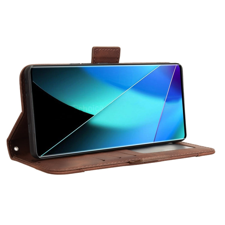 For Infinix Zero 40 4G Skin Feel Calf Texture Card Slots Leather Phone Case