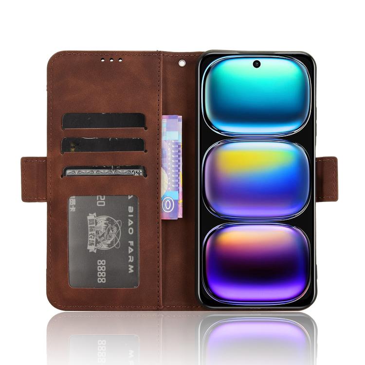 For Infinix Hot 50i 4G / Smart 9 4G Skin Feel Calf Texture Card Slots Leather Phone Case