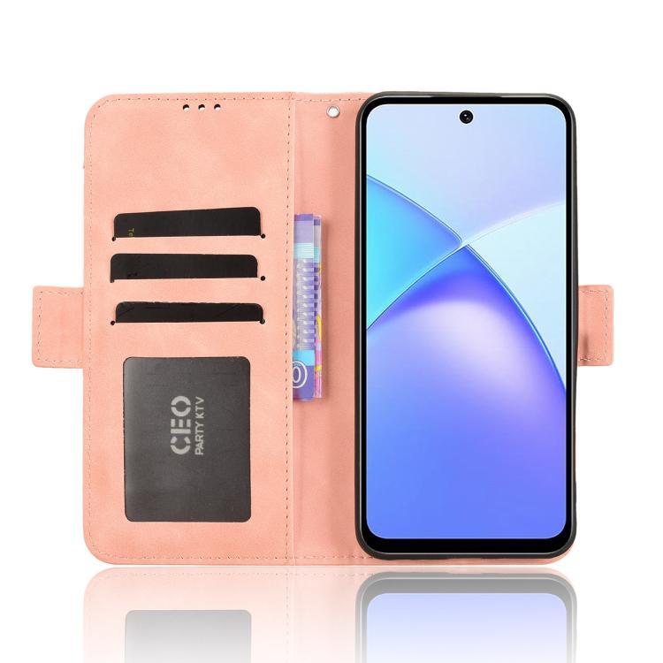 For Infinix Smart 10 / Tecno Pop 10 4G Skin Feel Calf Texture Card Slots Leather Phone Case