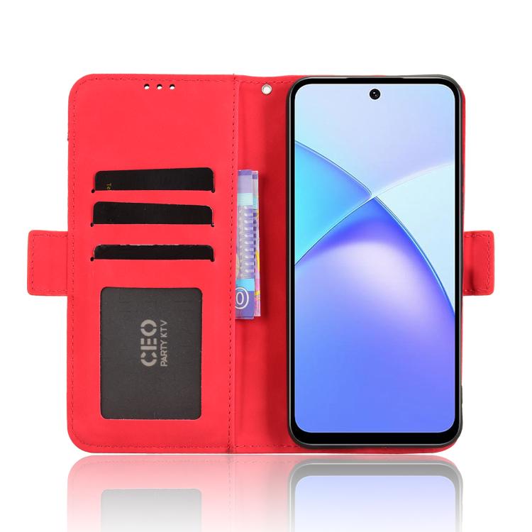 For Infinix Smart 10 / Tecno Pop 10 4G Skin Feel Calf Texture Card Slots Leather Phone Case