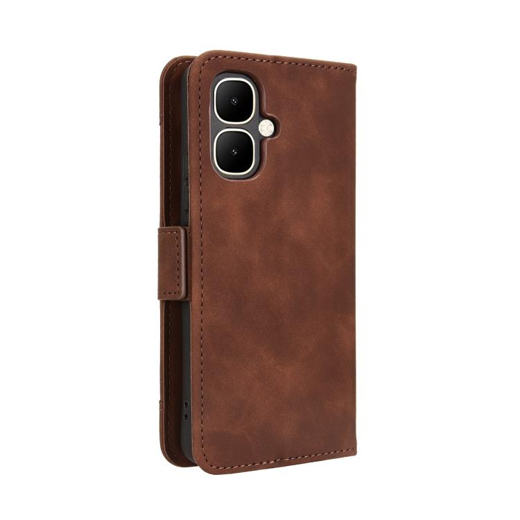 For Infinix Smart 10 / Tecno Pop 10 4G Skin Feel Calf Texture Card Slots Leather Phone Case