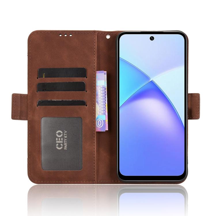 For Infinix Smart 10 / Tecno Pop 10 4G Skin Feel Calf Texture Card Slots Leather Phone Case