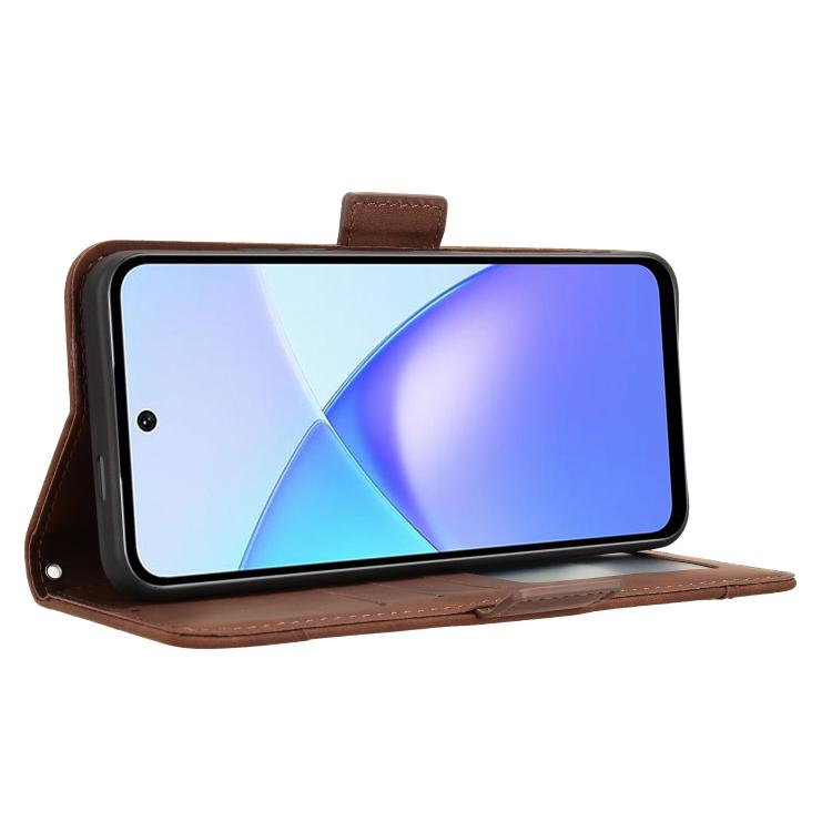 For Infinix Smart 10 / Tecno Pop 10 4G Skin Feel Calf Texture Card Slots Leather Phone Case