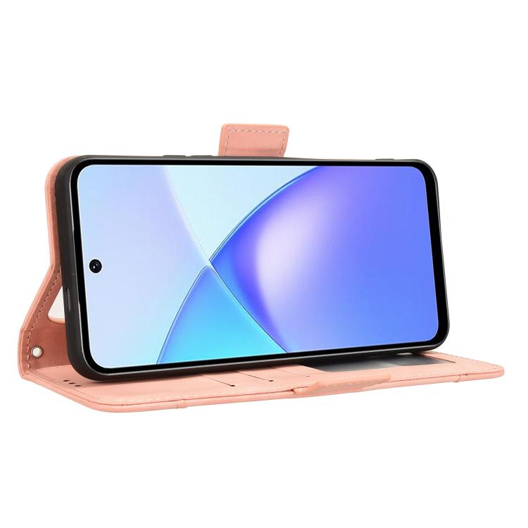 For Infinix Smart 10 Plus 4G Skin Feel Calf Texture Card Slots Leather Phone Case