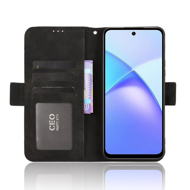 For Infinix Smart 10 Plus 4G Skin Feel Calf Texture Card Slots Leather Phone Case