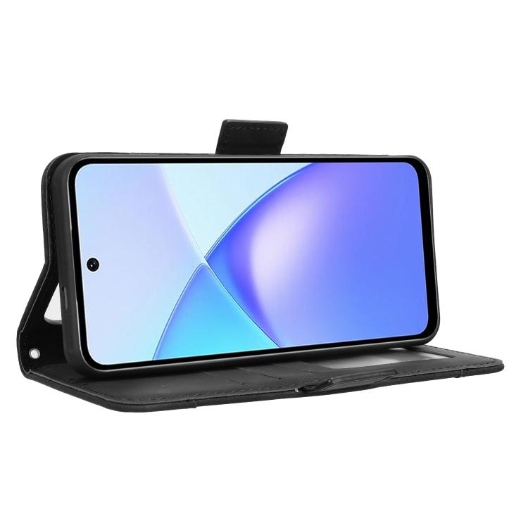 For Infinix Smart 10 Plus 4G Skin Feel Calf Texture Card Slots Leather Phone Case