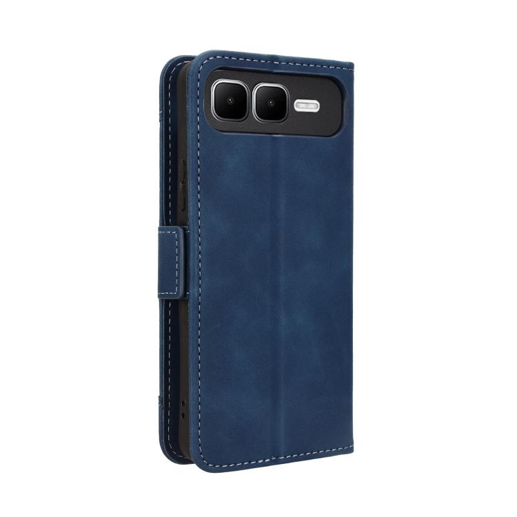 For Infinix Smart 10 Plus 4G Skin Feel Calf Texture Card Slots Leather Phone Case