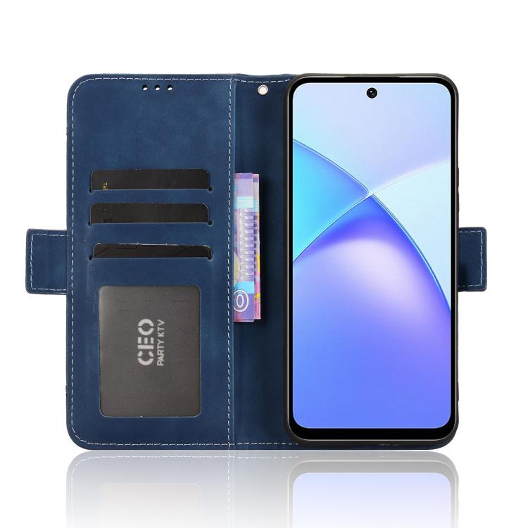 For Infinix Smart 10 Plus 4G Skin Feel Calf Texture Card Slots Leather Phone Case