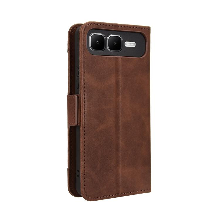 For Infinix Smart 10 Plus 4G Skin Feel Calf Texture Card Slots Leather Phone Case