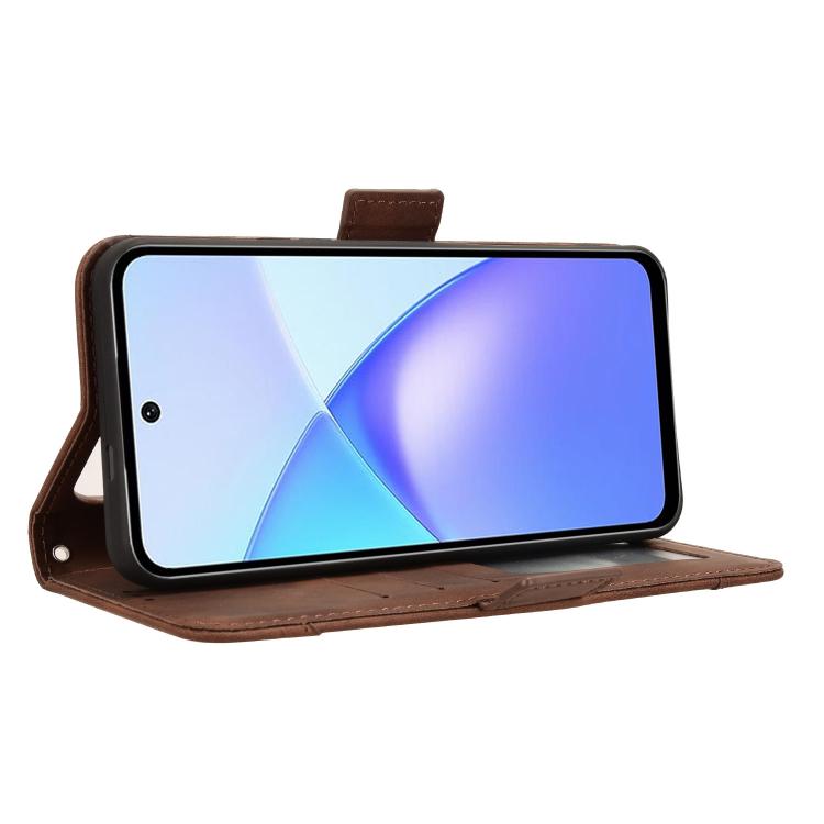 For Infinix Smart 10 Plus 4G Skin Feel Calf Texture Card Slots Leather Phone Case