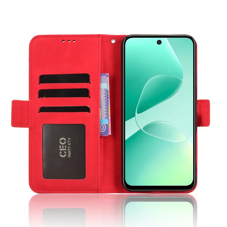 For Infinix Hot 60i 4G / Hot 60 5G Skin Feel Calf Texture Card Slots Leather Phone Case
