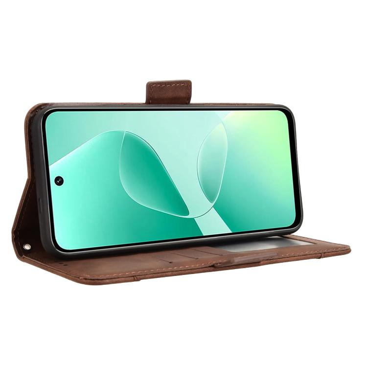 For Infinix Hot 60i 4G / Hot 60 5G Skin Feel Calf Texture Card Slots Leather Phone Case