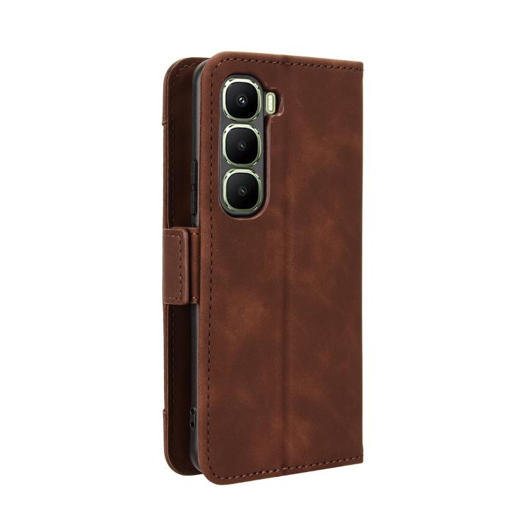 For Infinix Hot 60 Pro 4G Skin Feel Calf Texture Card Slots Leather Phone Case