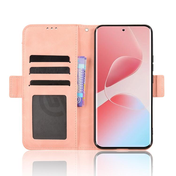 For Infinix Hot 60 Pro+ 4G Skin Feel Calf Texture Card Slots Leather Phone Case