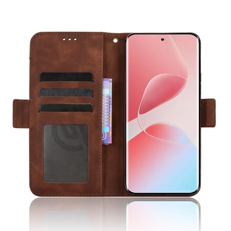 For Infinix Hot 60 Pro+ 4G Skin Feel Calf Texture Card Slots Leather Phone Case