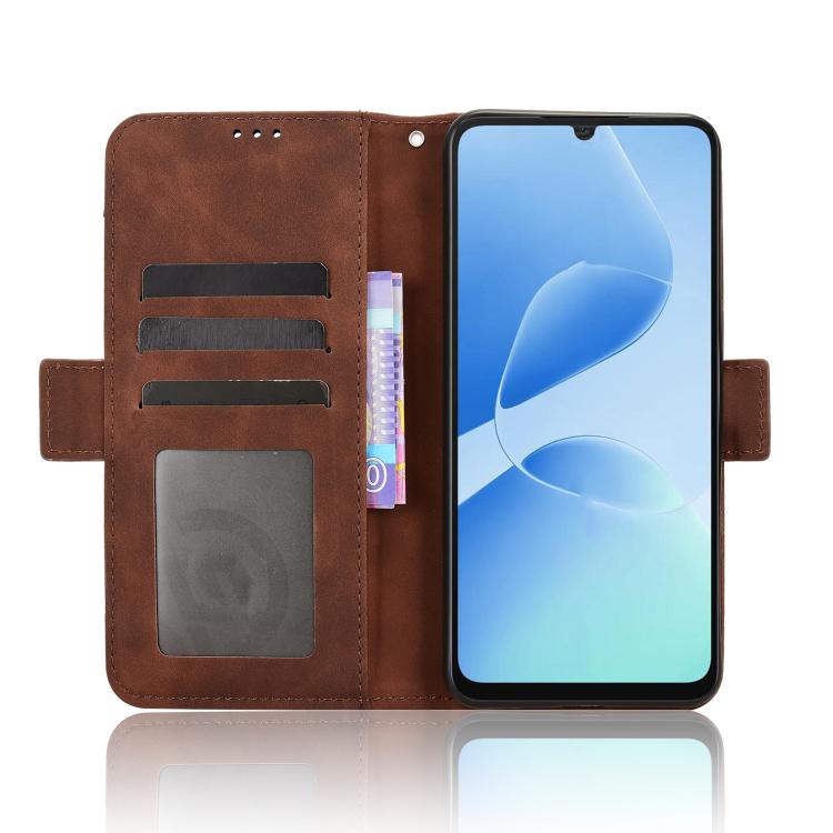 For Infinix Hot 60i 5G / Tecno Spark Go 5G Skin Feel Calf Texture Card Slots Leather Phone Case