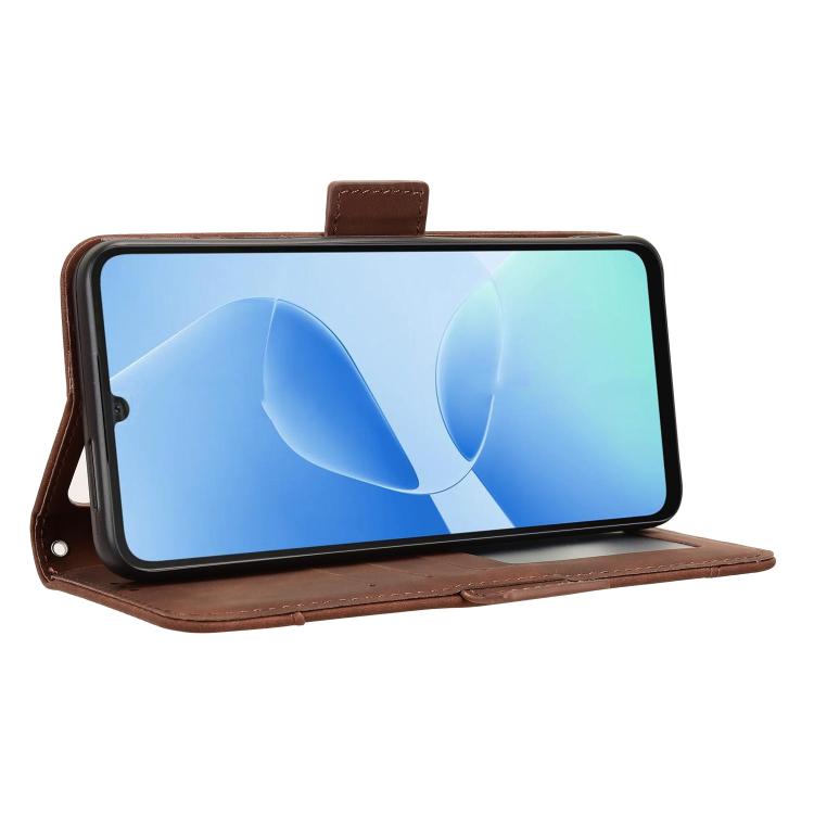 For Infinix Hot 60i 5G / Tecno Spark Go 5G Skin Feel Calf Texture Card Slots Leather Phone Case