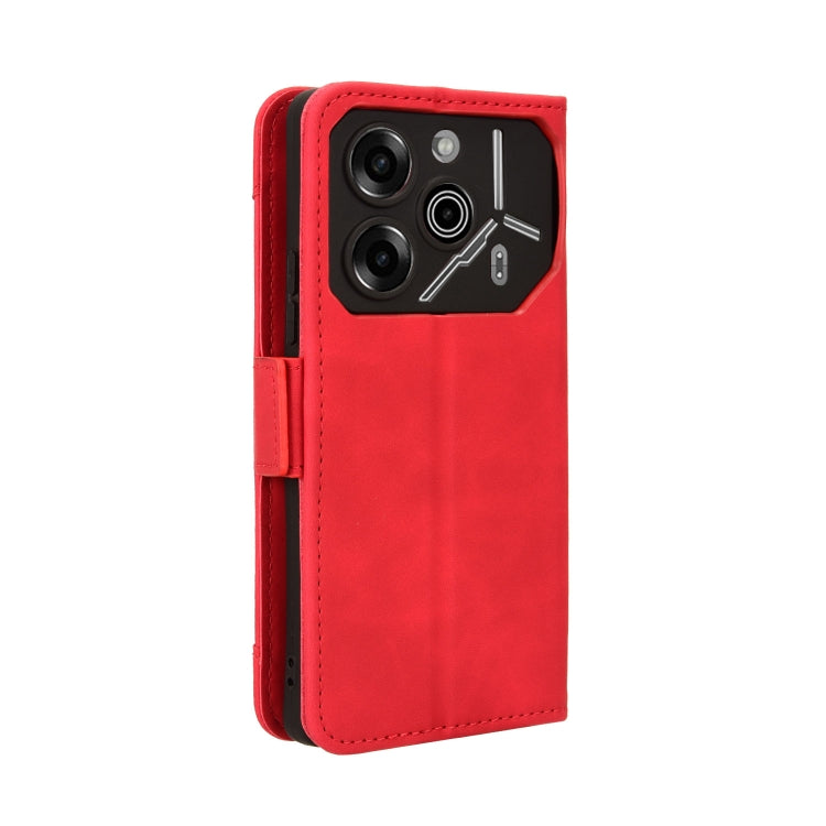 For Tecno Pova 6 Pro 5G Skin Feel Calf Texture Card Slots Leather Phone Case