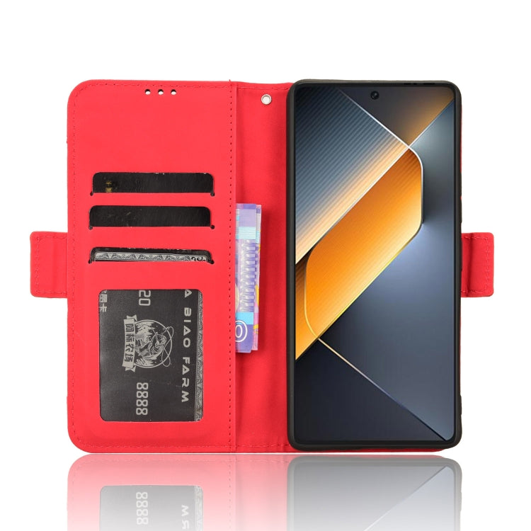 For Tecno Pova 6 Pro 5G Skin Feel Calf Texture Card Slots Leather Phone Case