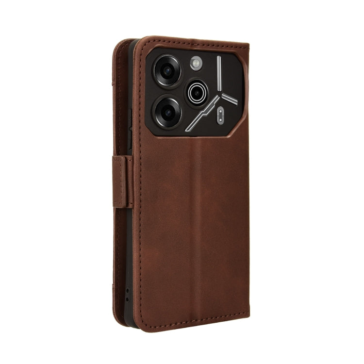 For Tecno Pova 6 Pro 5G Skin Feel Calf Texture Card Slots Leather Phone Case