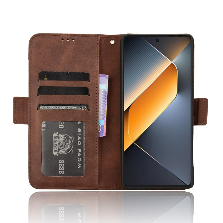 For Tecno Pova 6 Pro 5G Skin Feel Calf Texture Card Slots Leather Phone Case