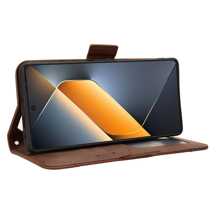 For Tecno Pova 6 Pro 5G Skin Feel Calf Texture Card Slots Leather Phone Case