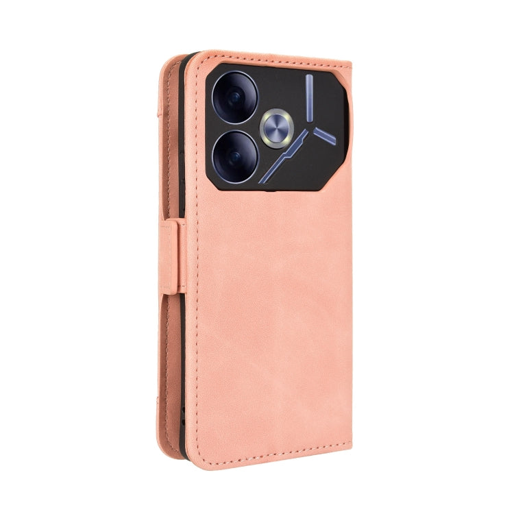 For Tecno Pova 6 4G Skin Feel Calf Texture Card Slots Leather Phone Case