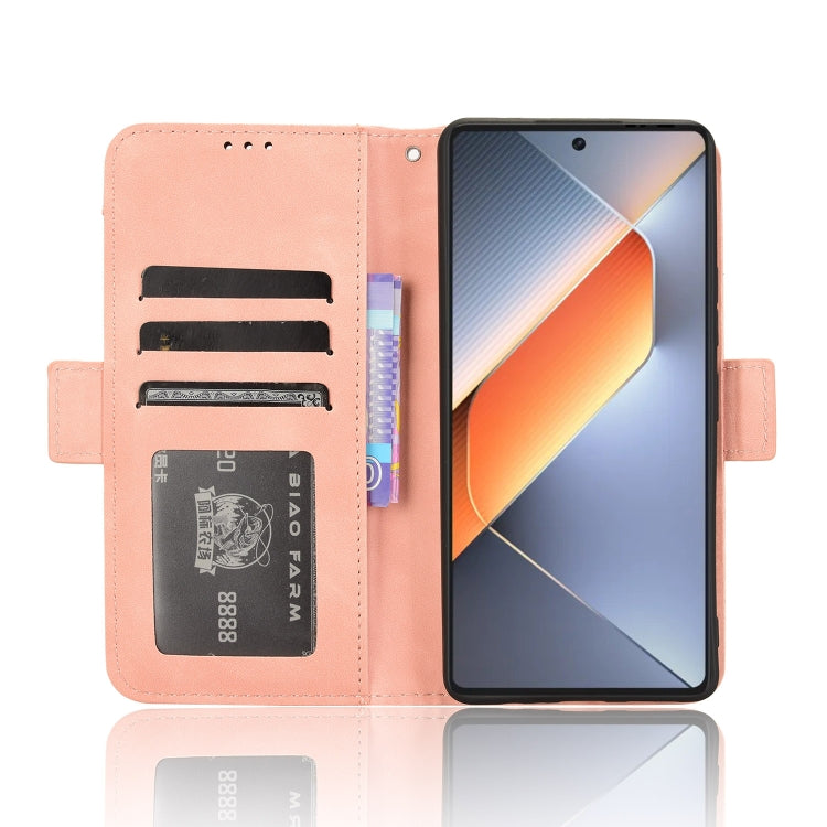 For Tecno Pova 6 4G Skin Feel Calf Texture Card Slots Leather Phone Case