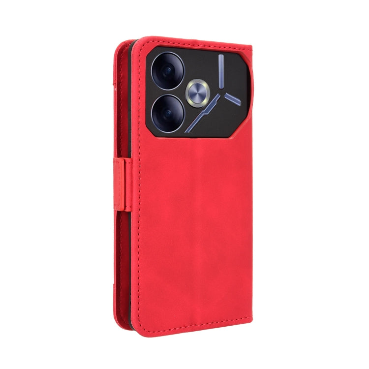 For Tecno Pova 6 4G Skin Feel Calf Texture Card Slots Leather Phone Case