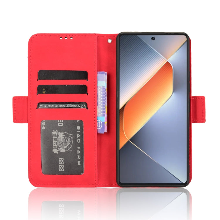 For Tecno Pova 6 4G Skin Feel Calf Texture Card Slots Leather Phone Case