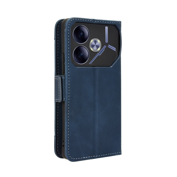 For Tecno Pova 6 4G Skin Feel Calf Texture Card Slots Leather Phone Case