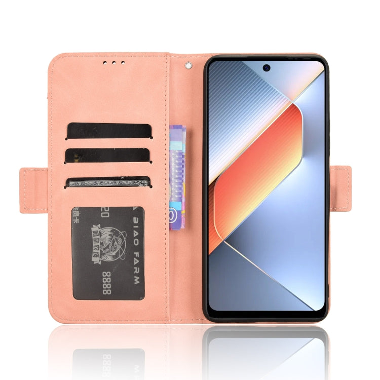 For Tecno Pova 6 Neo 4G Skin Feel Calf Texture Card Slots Leather Phone Case