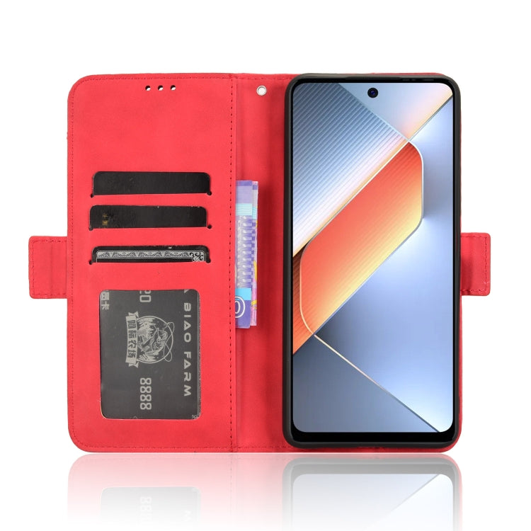 For Tecno Pova 6 Neo 4G Skin Feel Calf Texture Card Slots Leather Phone Case