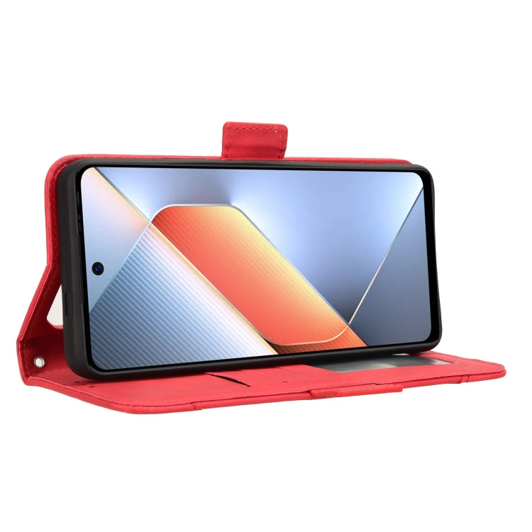 For Tecno Pova 6 Neo 4G Skin Feel Calf Texture Card Slots Leather Phone Case