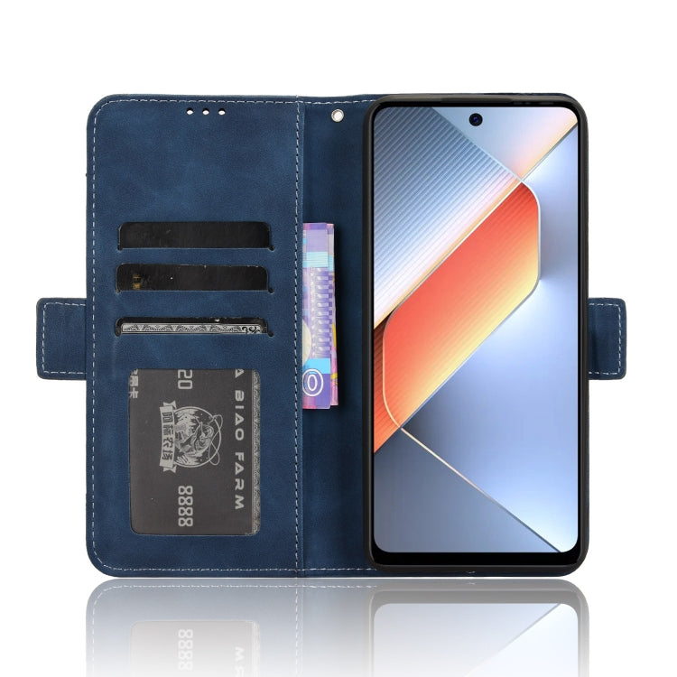 For Tecno Pova 6 Neo 4G Skin Feel Calf Texture Card Slots Leather Phone Case