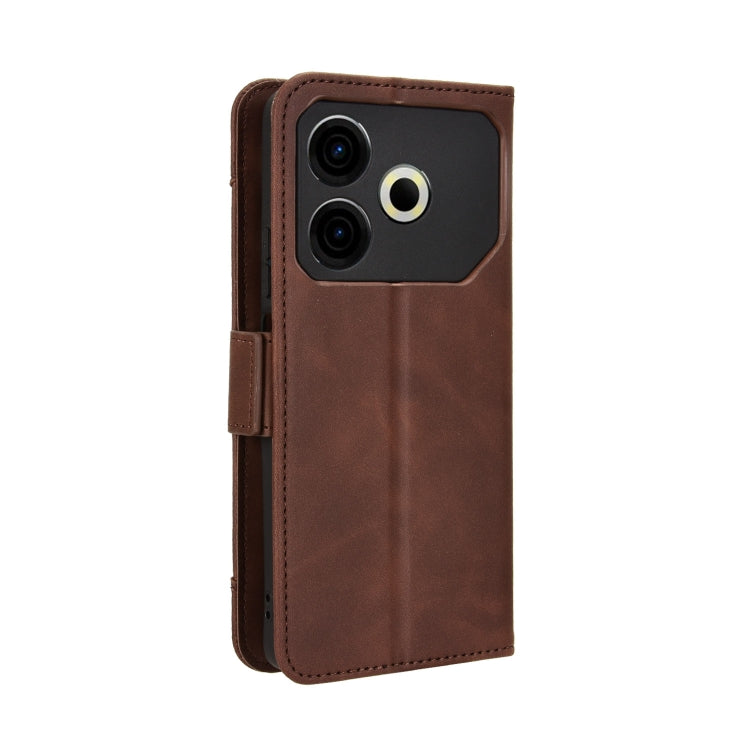 For Tecno Pova 6 Neo 4G Skin Feel Calf Texture Card Slots Leather Phone Case