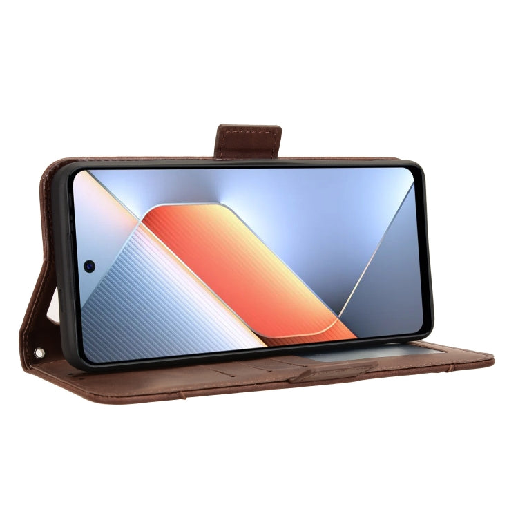 For Tecno Pova 6 Neo 4G Skin Feel Calf Texture Card Slots Leather Phone Case