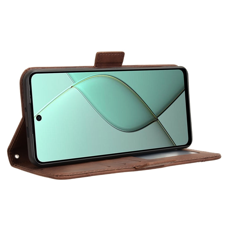 For Tecno Spark 20 Pro 5G Skin Feel Calf Texture Card Slots Leather Phone Case