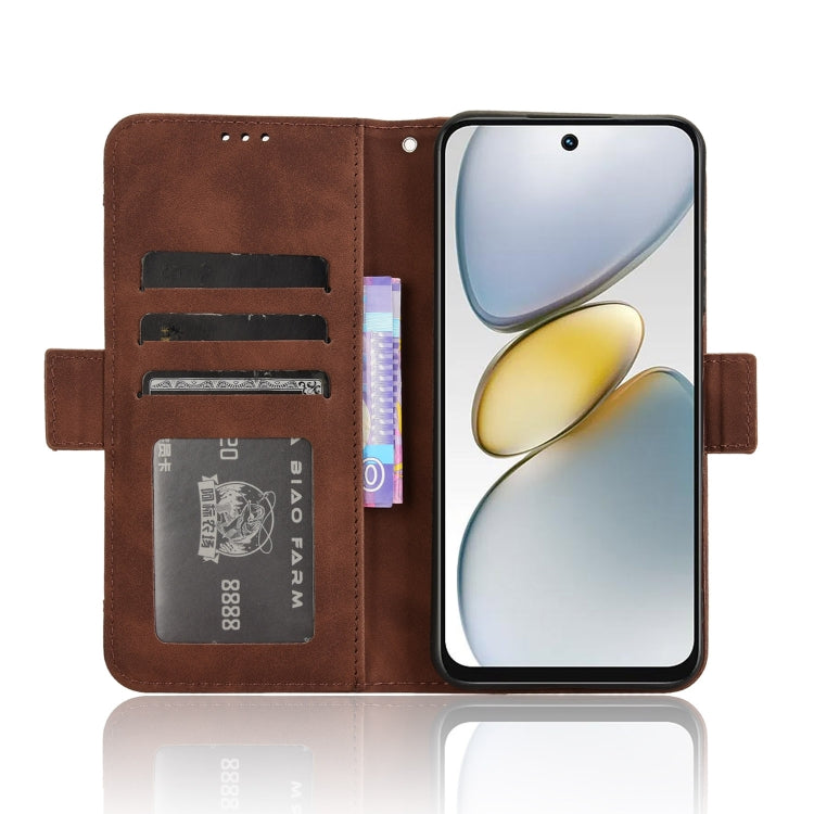 For Tecno Spark Go 1 / Pop 9 / Spark Go 2025 Skin Feel Calf Texture Card Slots Leather Phone Case