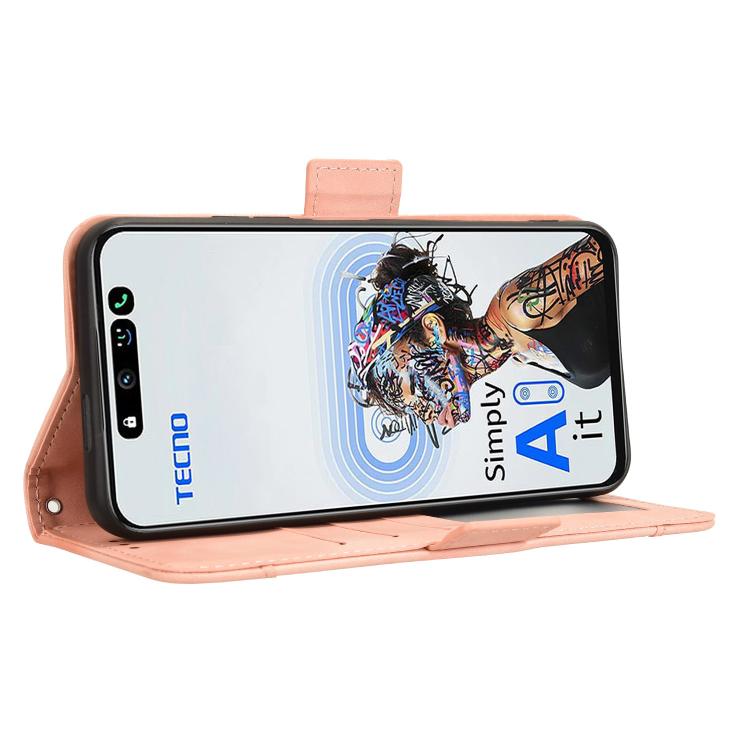 For Tecno Pova 6 Neo 5G / Spark 30 5G Skin Feel Calf Texture Card Slots Leather Phone Case