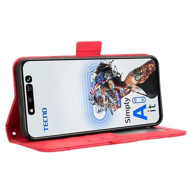 For Tecno Pova 6 Neo 5G / Spark 30 5G Skin Feel Calf Texture Card Slots Leather Phone Case