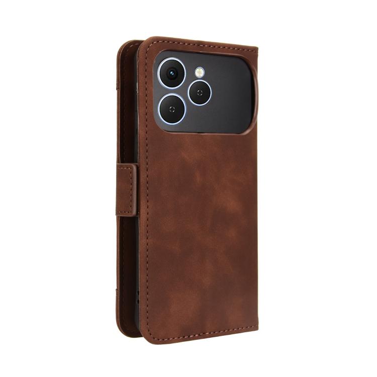 For Tecno Spark 40 4G Skin Feel Calf Texture Card Slots Leather Phone Case