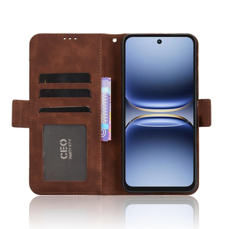 For Tecno Spark 40 4G Skin Feel Calf Texture Card Slots Leather Phone Case