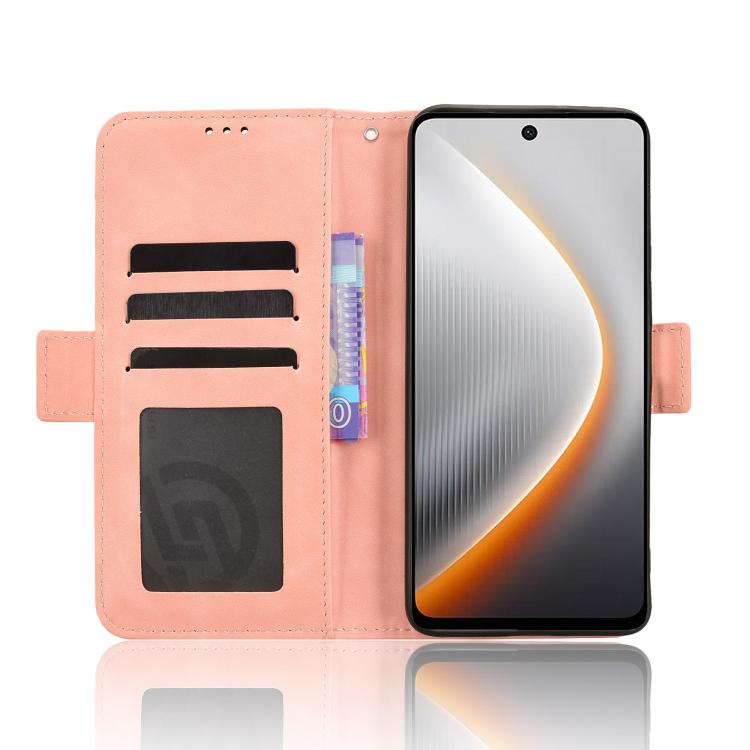For Tecno Pova 7 5G Skin Feel Calf Texture Card Slots Leather Phone Case