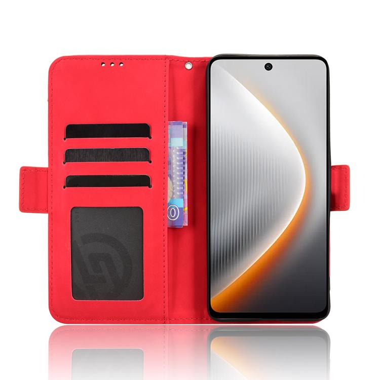 For Tecno Pova 7 5G Skin Feel Calf Texture Card Slots Leather Phone Case