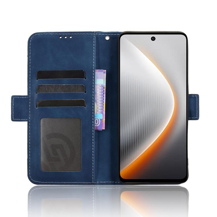 For Tecno Pova 7 5G Skin Feel Calf Texture Card Slots Leather Phone Case