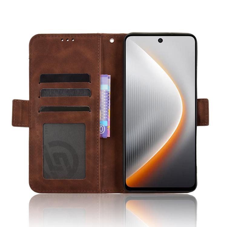 For Tecno Pova 7 5G Skin Feel Calf Texture Card Slots Leather Phone Case